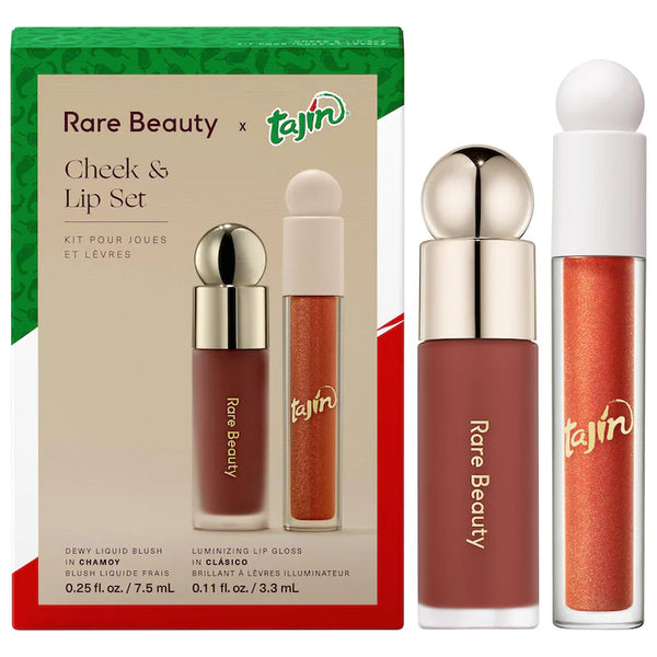 Rare Beauty x Tajin Soft Pinch Liquid Blush & Positive Light Luminizing Lip Gloss Duo Set