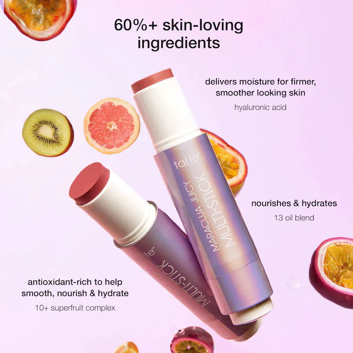 cheek soufflé maracuja juicy blush and lip multi-stick trio