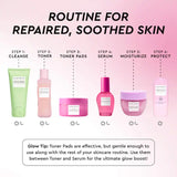 PDRN Repair + Soothe Korean Prickly Pear Toner Pads for Skin Barrier Repair