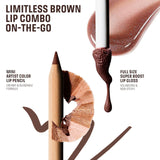 Mini Artist Color Pencil Lip Liner & Lip Gloss Kit / Limitless Brown