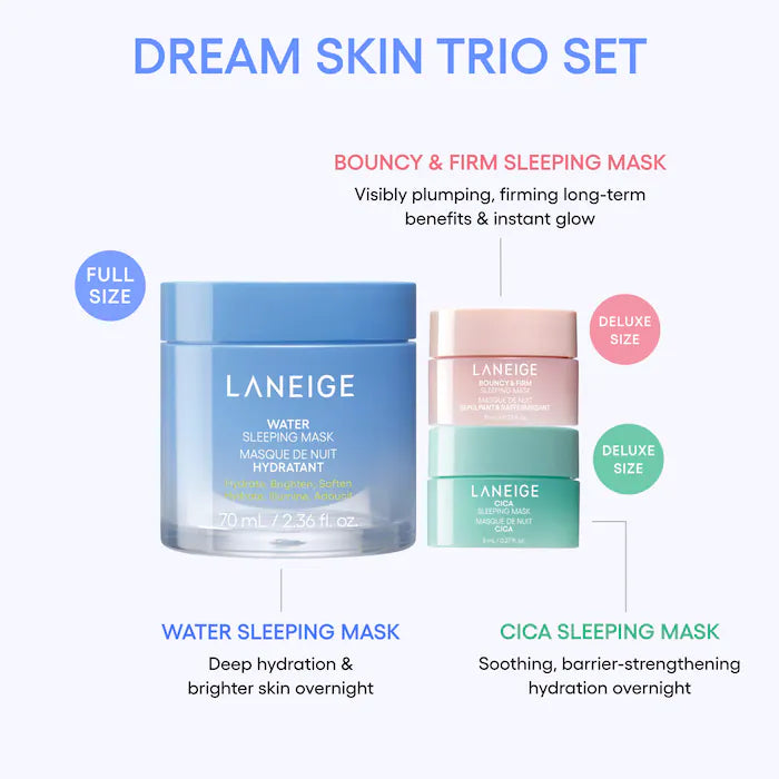Dream Skin Trio Sleeping Masks Set