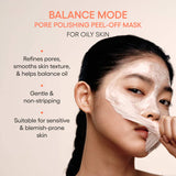 Balance Mode Pore Polishing Peel-Off Face Mask with Salicylic Acid to Control Shine & Smooth Texture