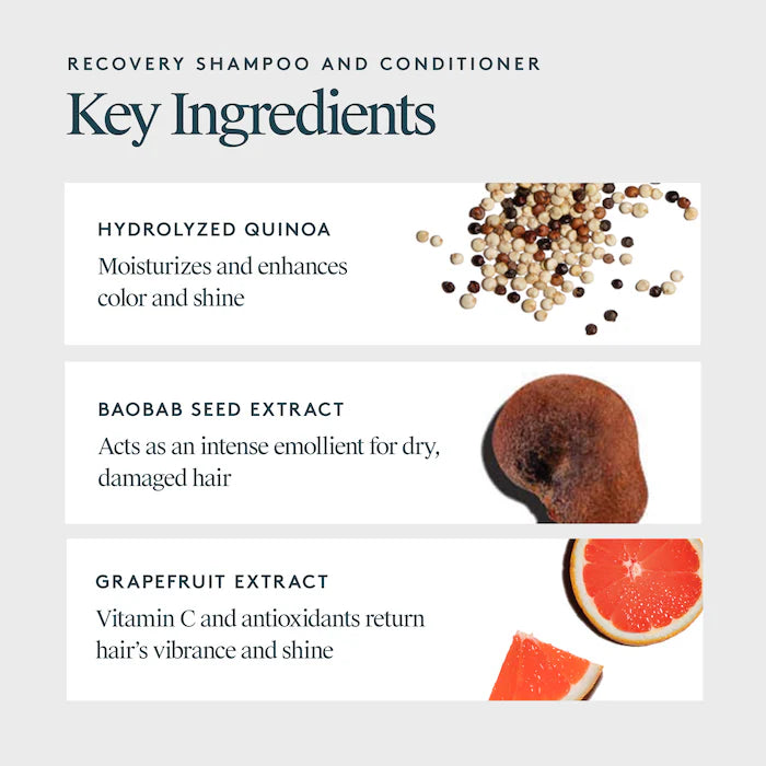 Hydrating Recovery Shampoo + Conditioner Set for Dry, Damaged & Colored Hair