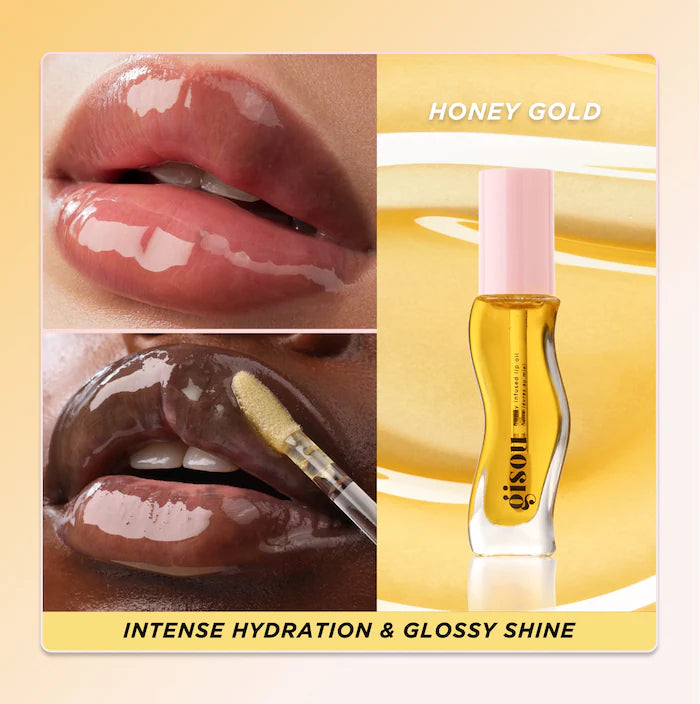 Honey Infused Hydrating Lip Oil - High Shine finish