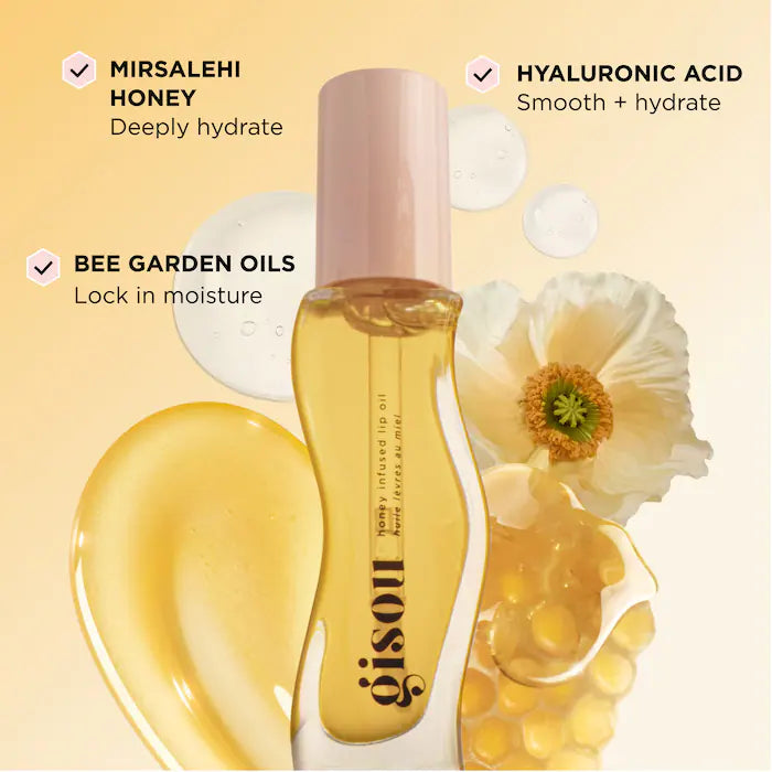 Honey Infused Hydrating Lip Oil - High Shine finish
