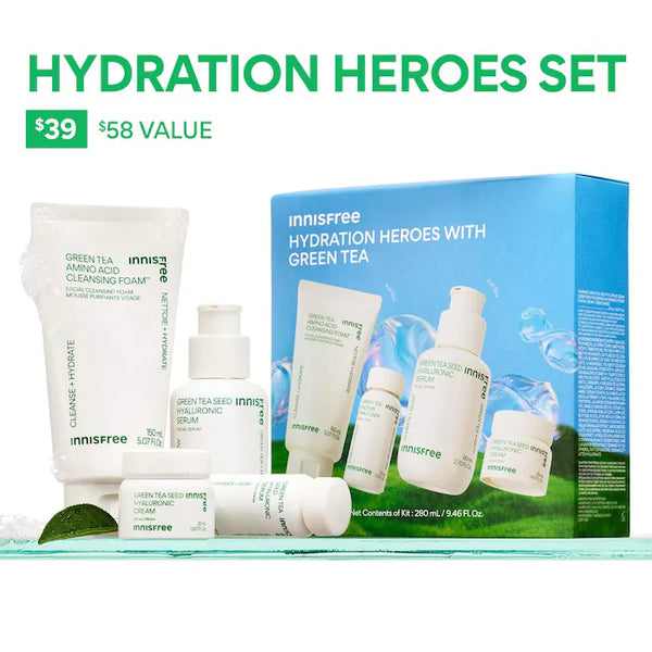 Green Tea Hydration Heroes with Hyaluronic Acid