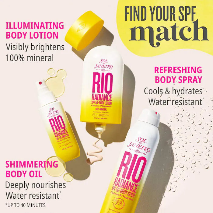 Rio Radiance™ SPF 50 Shimmering Body Oil Sunscreen