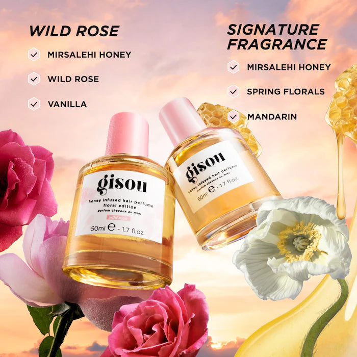 Mini Honey Infused Hair Perfume - Wild Rose