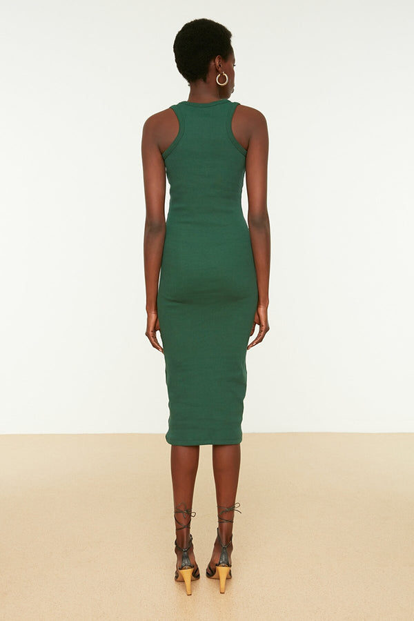 Green bodycon dress