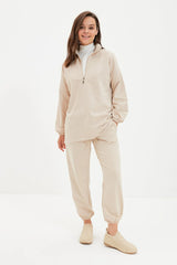 Ecru knitted co-ord set