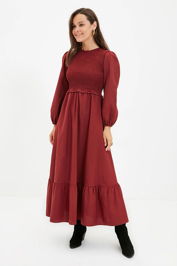 Bordo modest dress