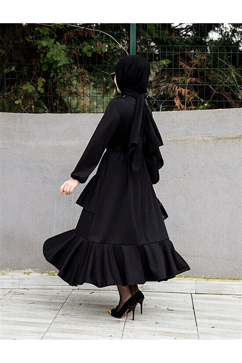 Black hijab Dress Solistta Black hijab Dress Solistta