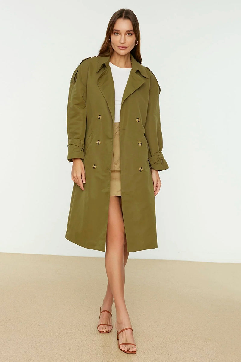 Khaki trench coat - 34