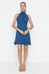 halter black dress