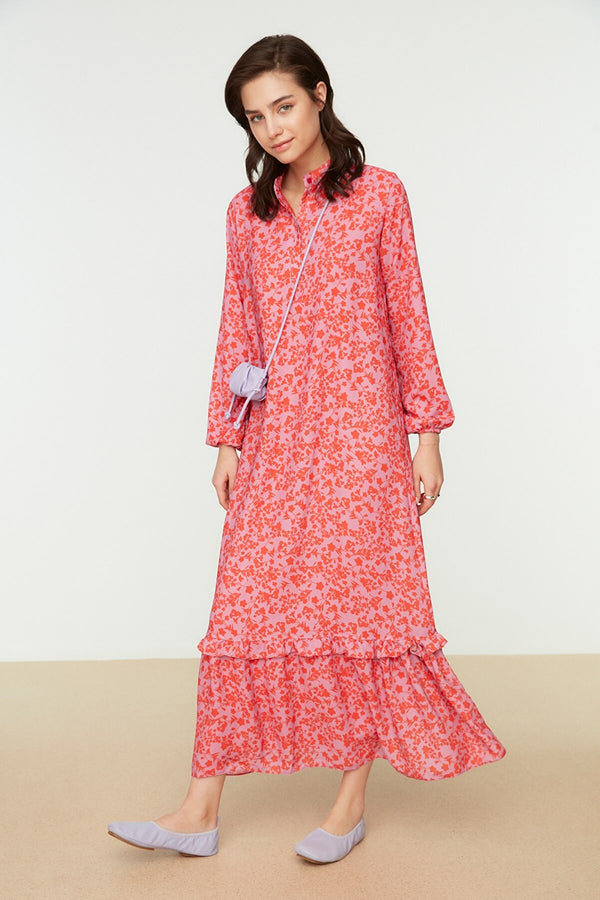 Floral modest Dress