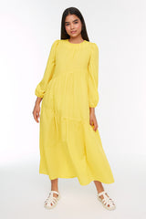 Yellow modest Dress