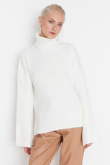 White sweater top
