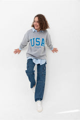 Grey USA sweatshirt