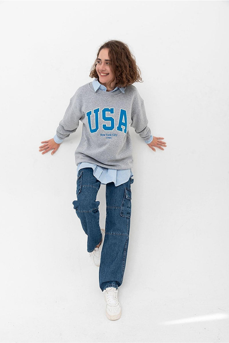 Grey USA sweatshirt