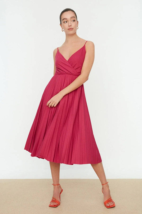 Fuchsia Knitted Dress