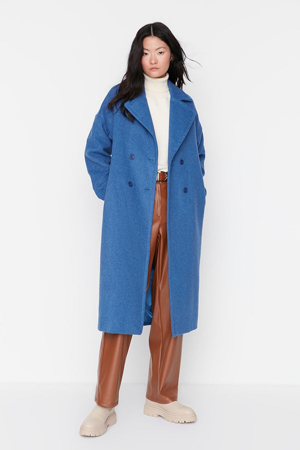 Blue oversized coat