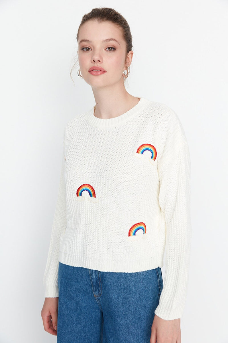 rainbow sweater top