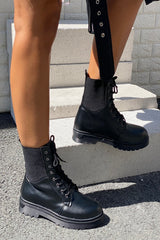 Black biker boots