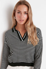 black and white top