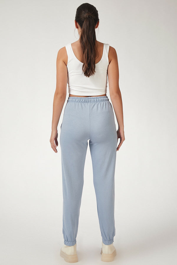 Blue Women Sweatpants