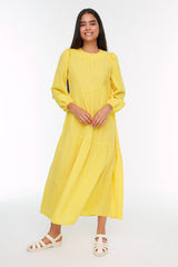 Yellow modest Dress