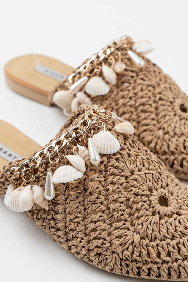 straw slippers