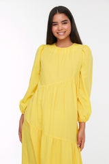 Yellow modest Dress