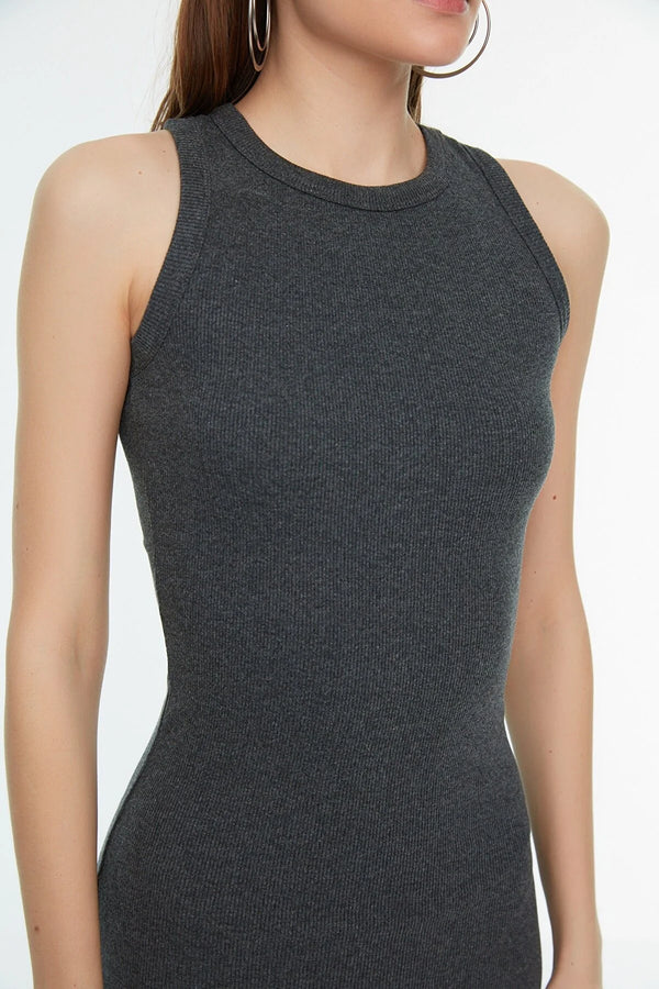 Grey Knitted Dress