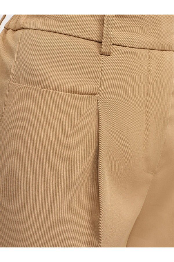 camel wide leg trousers