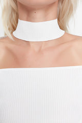 White knit top