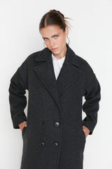 grey oversized coat