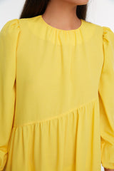 Yellow modest Dress