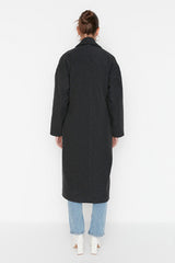 grey oversized coat