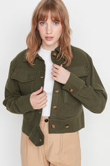 khaki  jacket