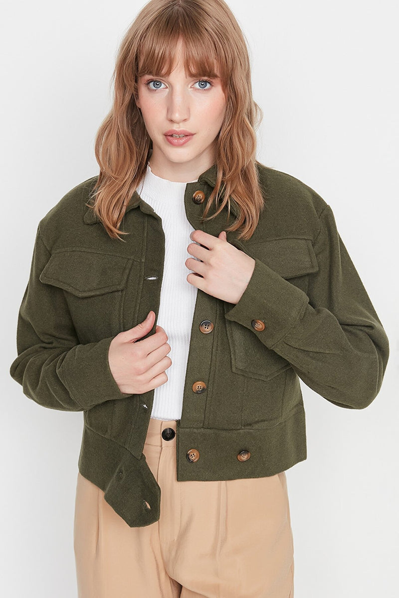 khaki  jacket