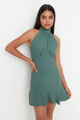 halter black dress