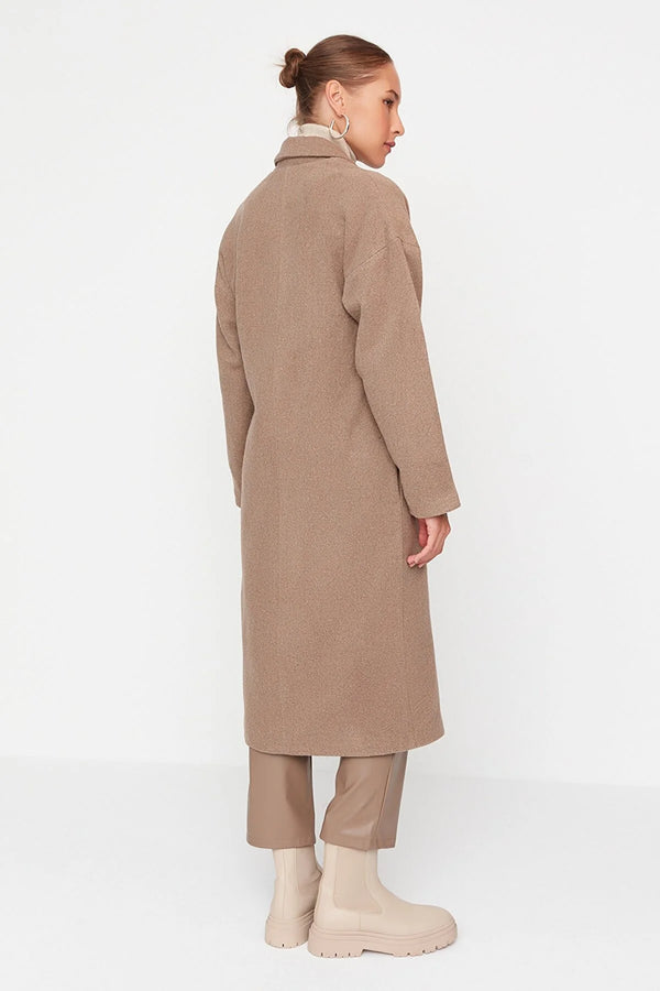 oversized camel coat