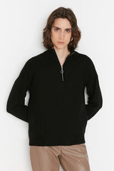 zip sweater top