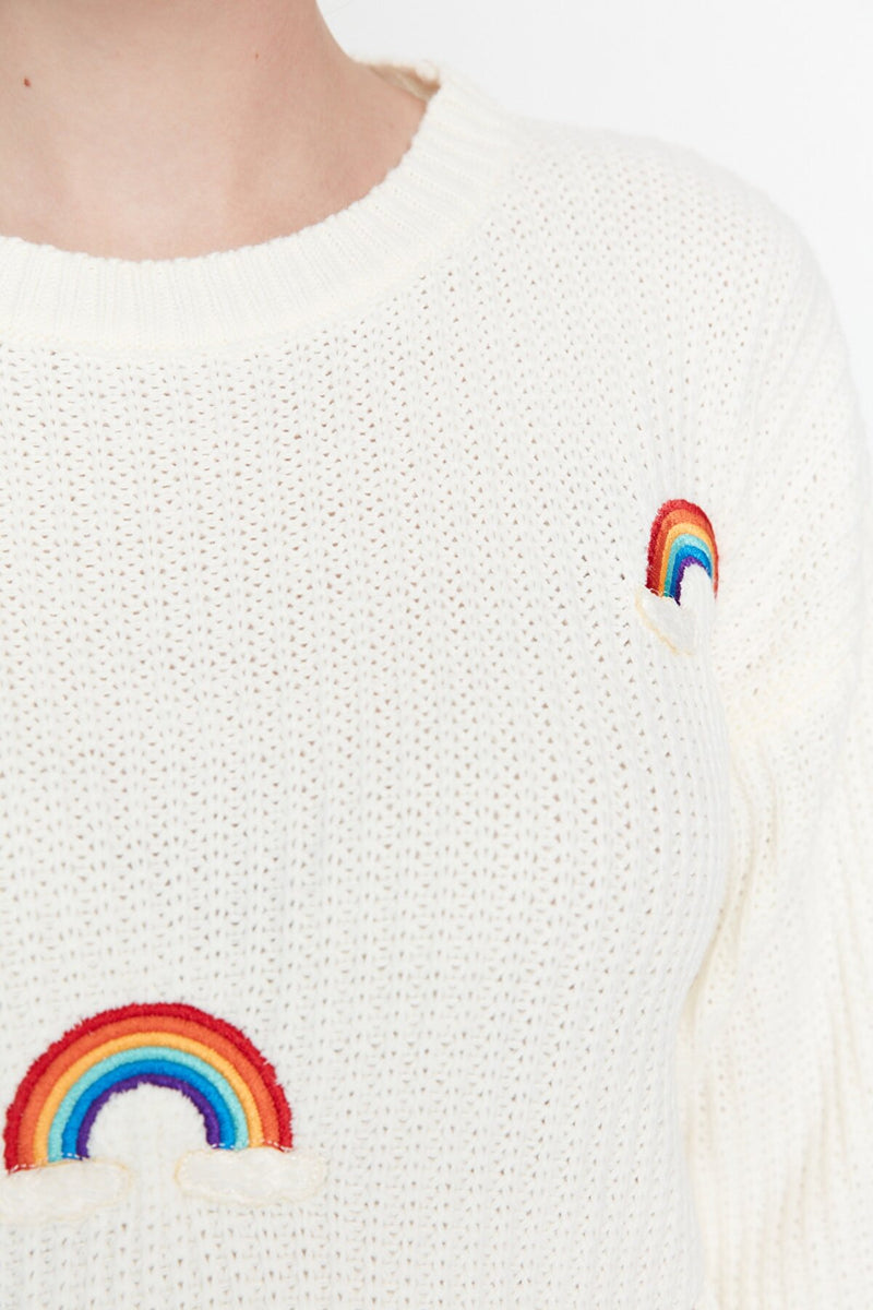 rainbow sweater top