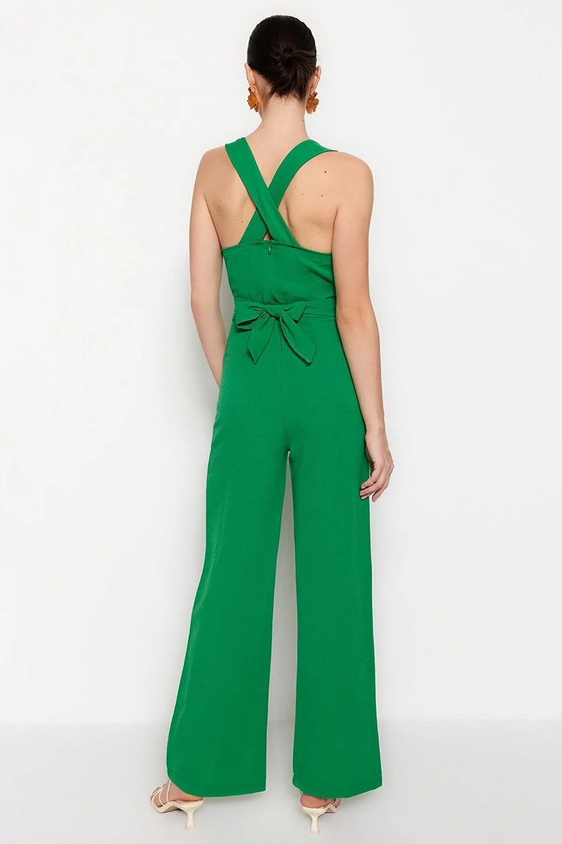 Green jumpsuit