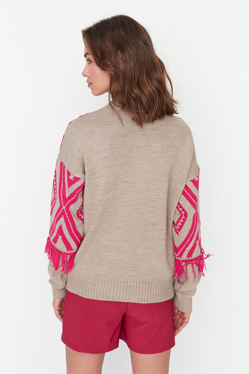 beige sweater top