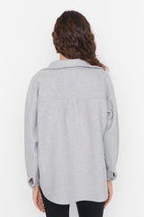 grey shirt jacket