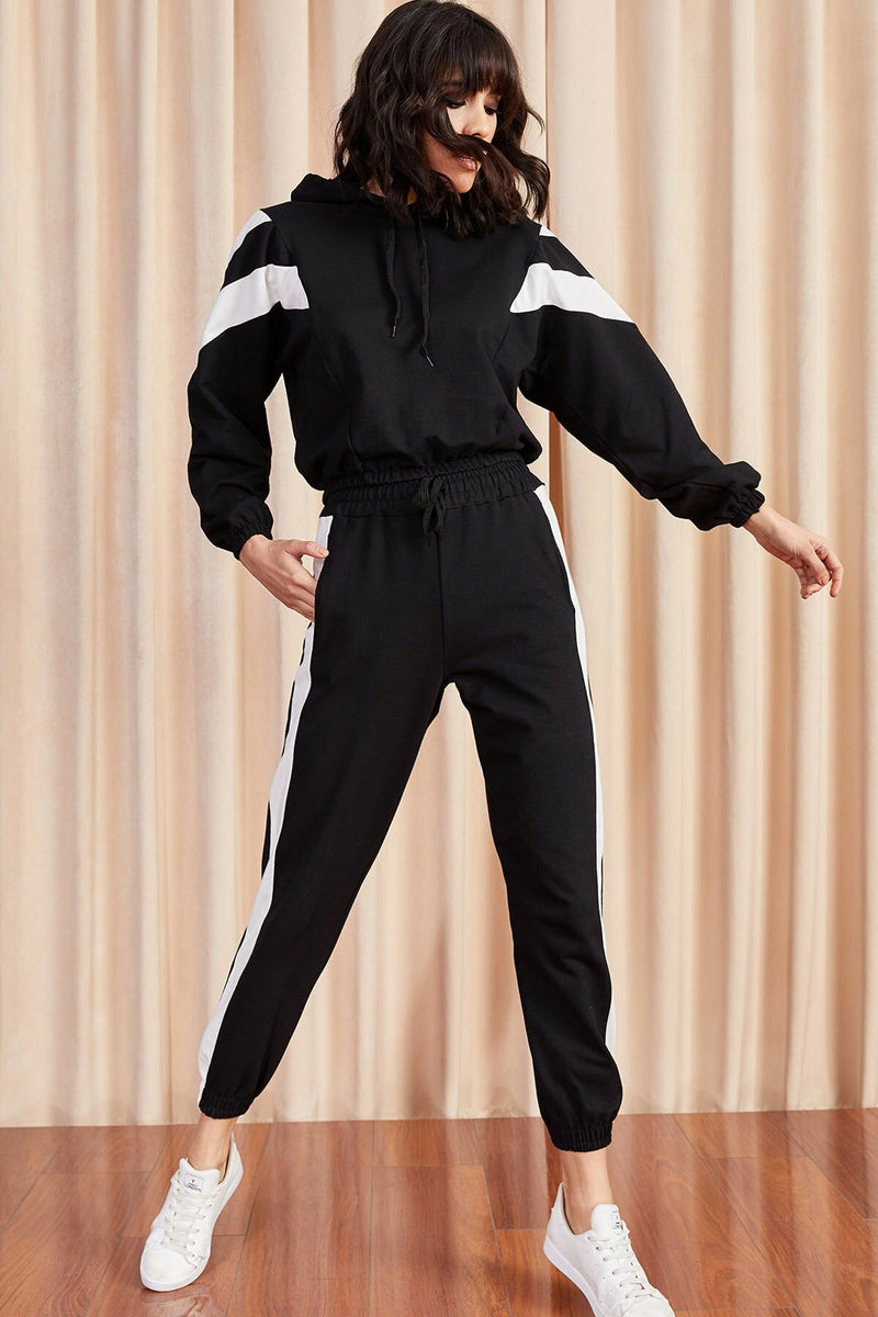 Black Tracksuit Set