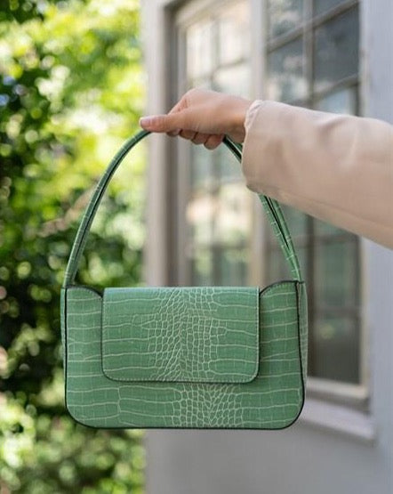 Green Crocodile Bag