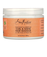 Curl & Shine Hair Masque with Silk Protein & Neem Oil, Coconut & Hibiscus, 12 oz (340 g)